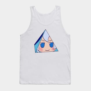 I draw that spinning pyramid cirno fumo plush face / touhou memes Tank Top